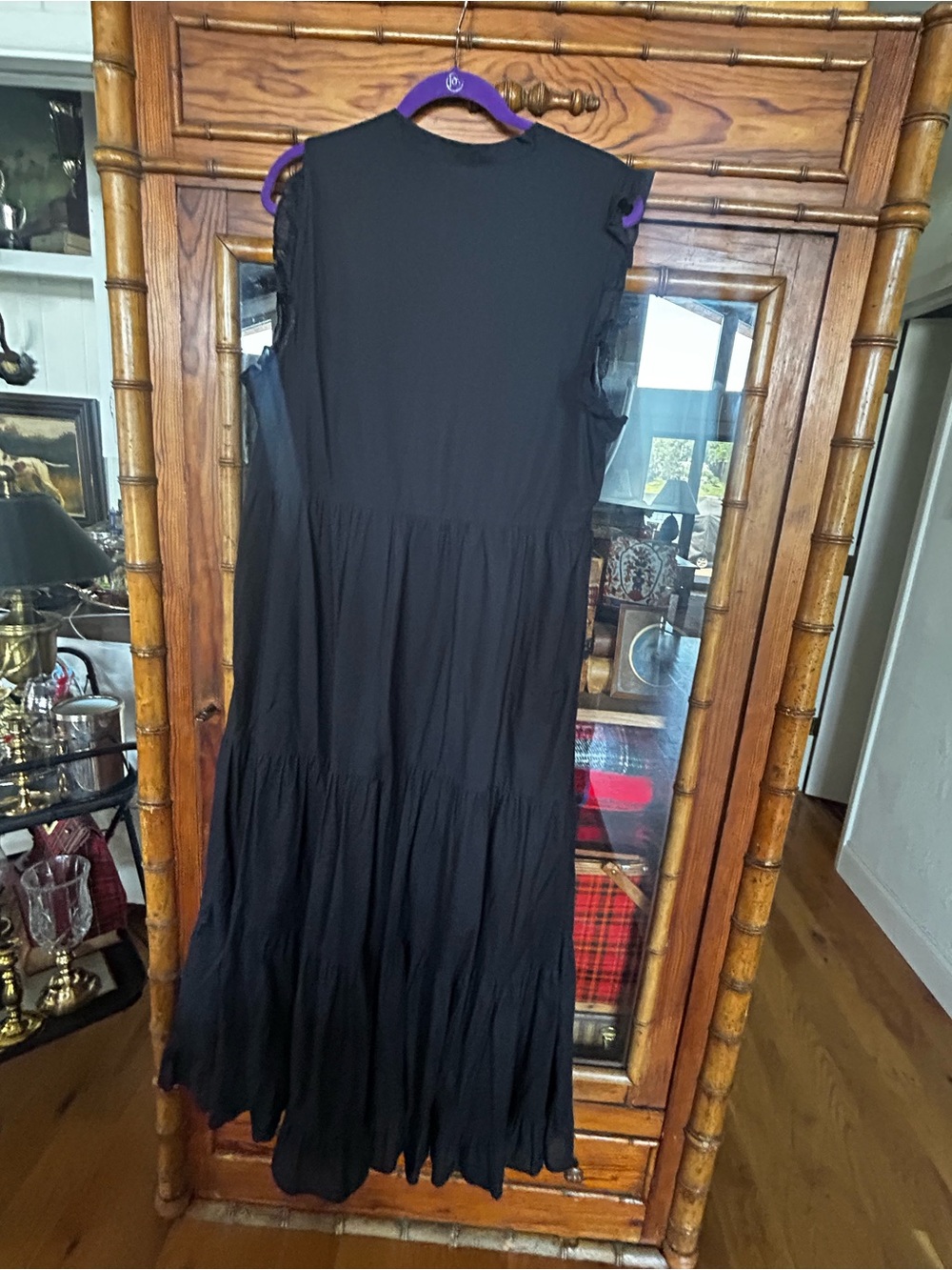 Boden Sleeveless Button-Front Black Maxi Dress - Picture 4 of 4
